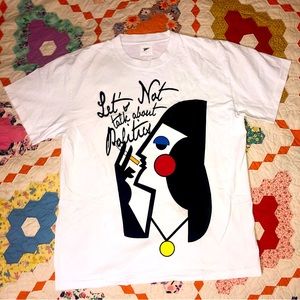 RARE Designer Avant-garde “Politics” Brand Artistic Graphic Streetwear Tee